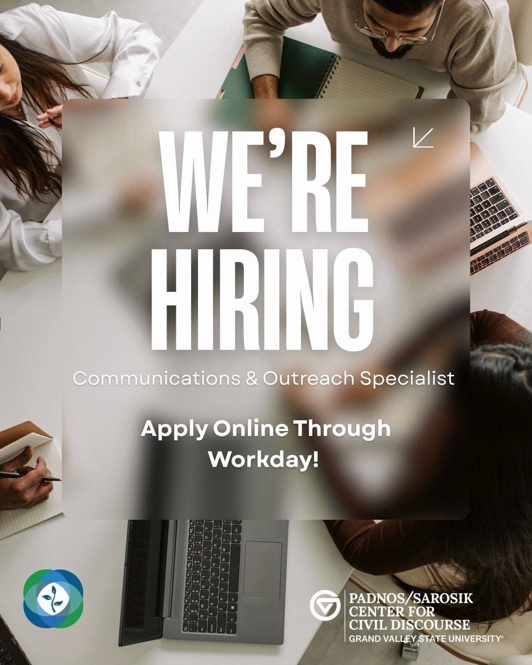 We're hiring for a Student Communications and Outreach Specialist